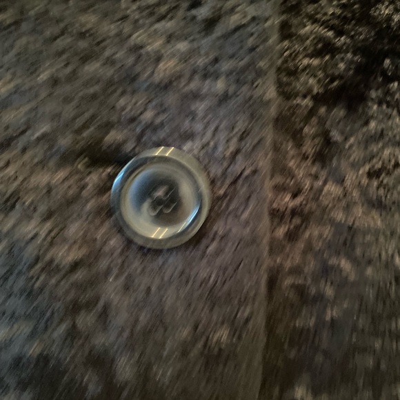 Gallery Womens Coat M Black Faux Persian Lamb Large Notch Collar - Picture 9 of 15